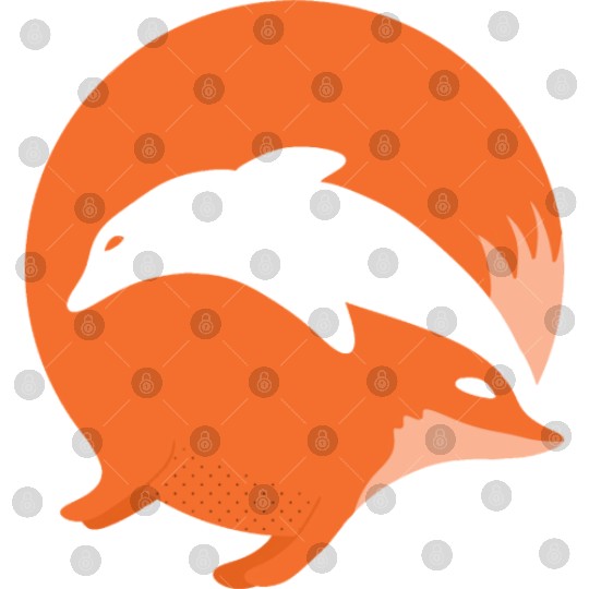 Fox or Dolphin in this fun optical illusion Digital Files