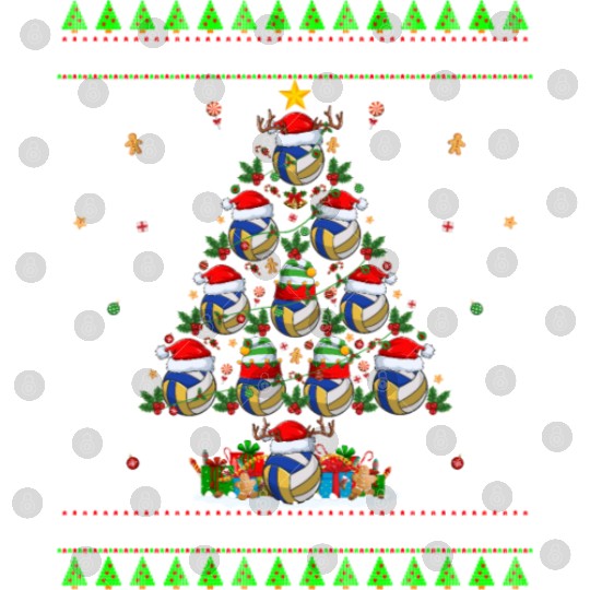Volleyball Christmas Tree Digital Files