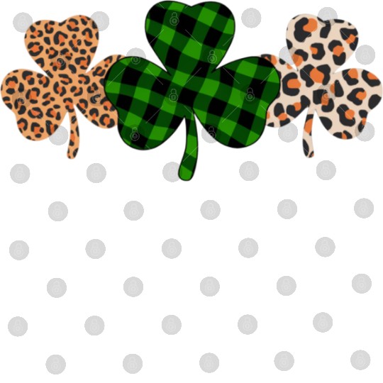 St Patricks Day Lucky Irish Green Plaid Shamrock Digital Files