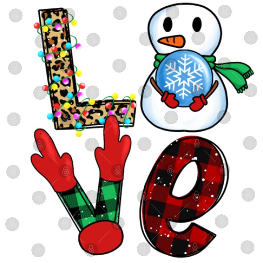 I LOVE CHRISTMAS Digital Files