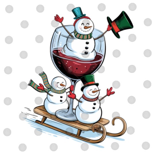 Christmas Wine Glasses Digital Files