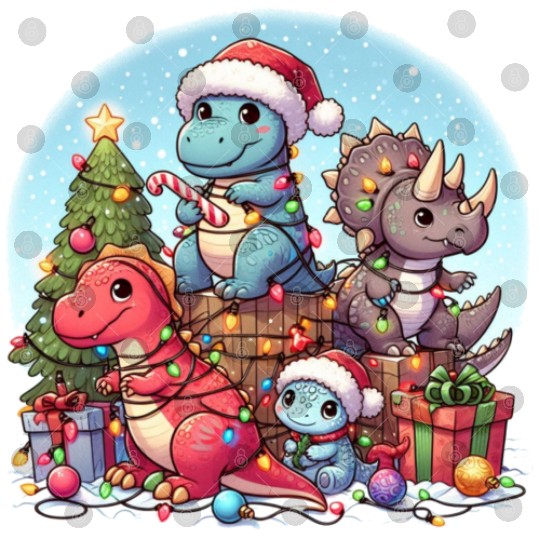 Dinosaurus Christmas tree Digital Files