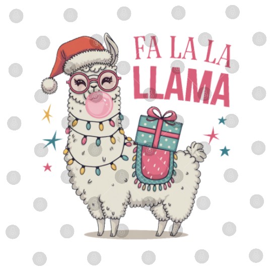 Christmas Llamas, Fa La La Llama Digital Files