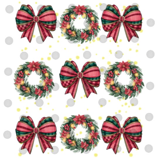Christmas wreath, Christmas Coquette Bow Digital Files