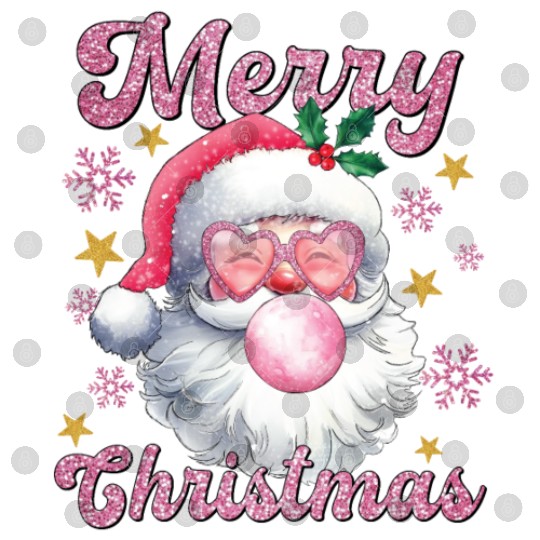 Merry Christmas, Christmas Vingtage, Preppy Santa Digital Files