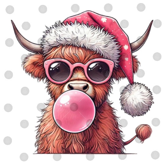 Highland Cow, Merry Christmas Digital Files