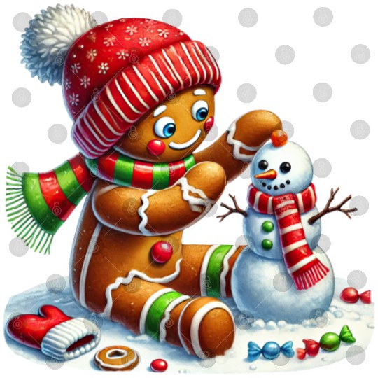 Gingerbread Christmas, Merry Christmas Digital Files