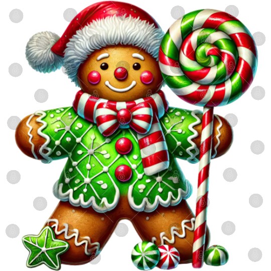 Gingerbread Christmas, Merry Christmas Digital Files