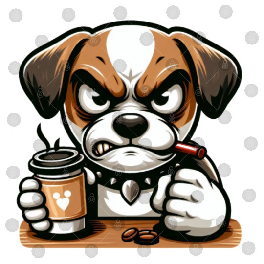 Angry Dog and Coffee Digital Files