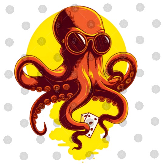 Orange Smart Octopus Digital Files