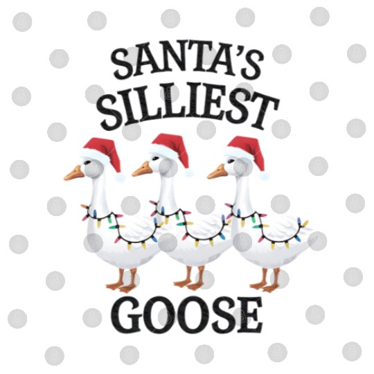 Santa's Silliest Goose Christmas Digital Files