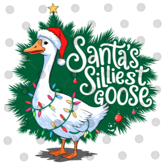 Santa s silliest goose Funny Christmas Family Digital Files