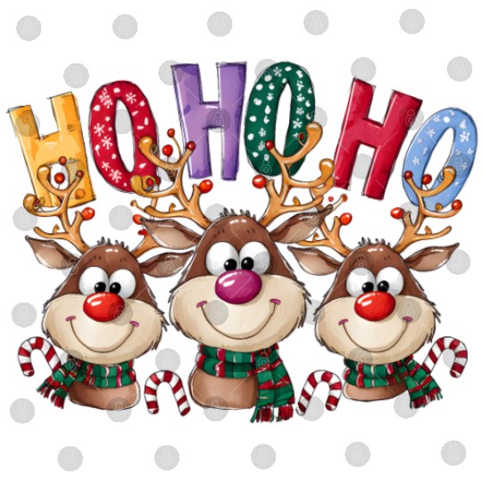 Ho Ho Ho Deer Digital Files