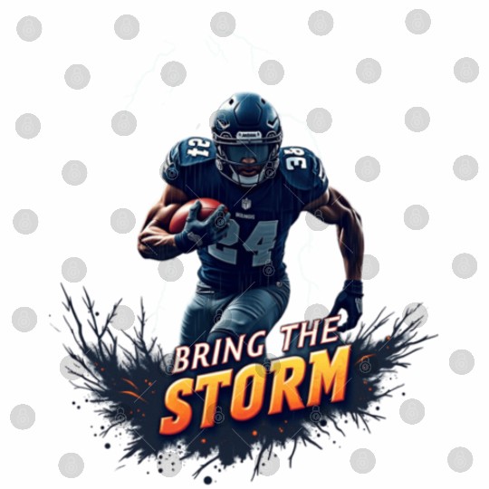 Bring the Storm: Electrifying Football Action Digital Files