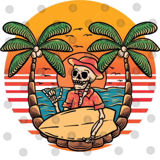 Digital Files with a skeleton print