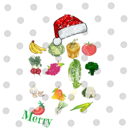 EAT MORE FRUITS & VEG, MERRY CHRISTMAS Digital Files