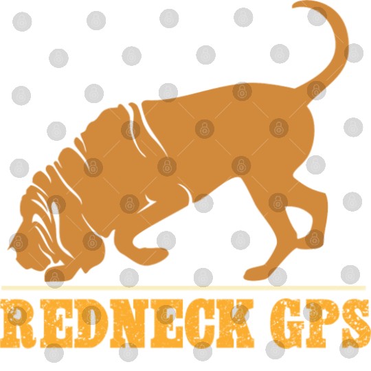 Redneck GPS | Funny Bloodhound | NickerStickers® Digital Files