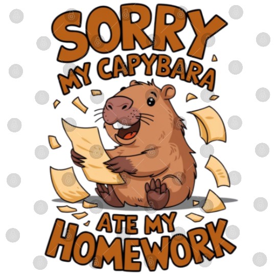 Sorry my capybara ate my homework Digital Files