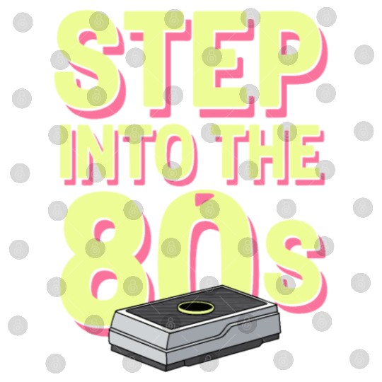 80s Fitness Enthusiast Retro Workout and Neon Digital Files