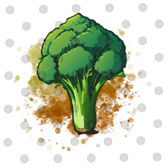 Vegetarian Vegan Broccoli Digital Files