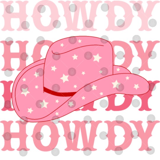 Howdy Cowboy Star Hat Digital Files