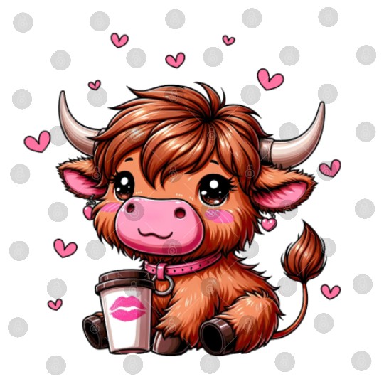 Highland Cow Valentines Digital Files