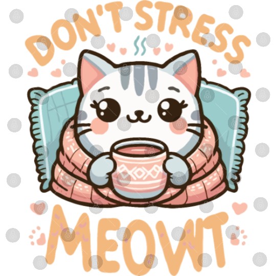 gift idea funny quote relaxation design kawaii cat Digital Files