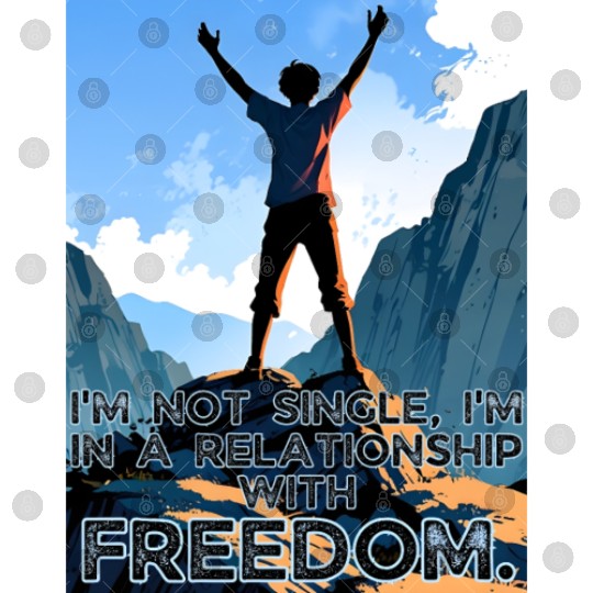 Not Single In Relationship with Freedom Valentines Digital Files