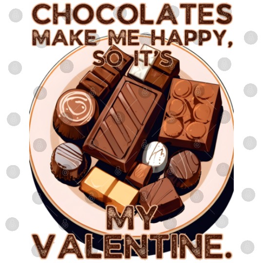 Chocolates Make Me Happy So It's My Valentine Digital Files