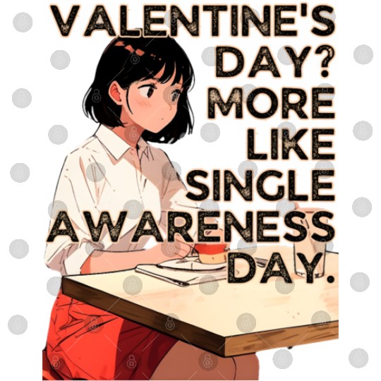 Valentine's Day More Like Single Awareness Day Digital Files