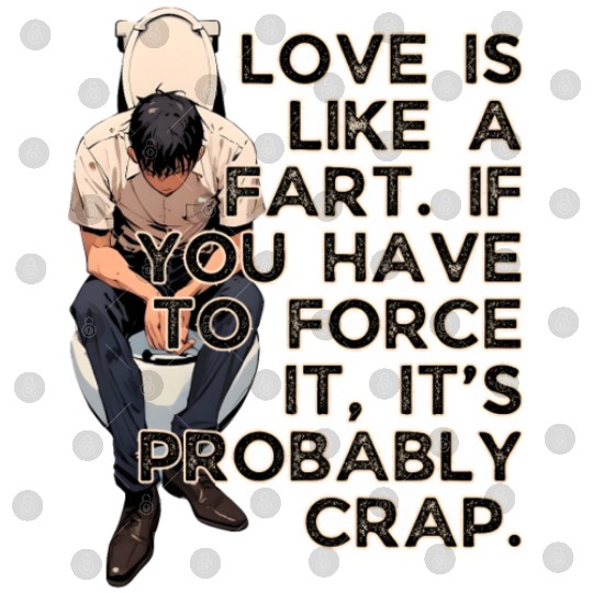 Love Is Like Fart Its Probably Crap Valentines Digital Files