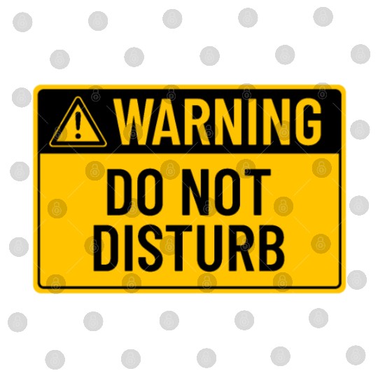 Warning: Do Not Disturb Digital Files