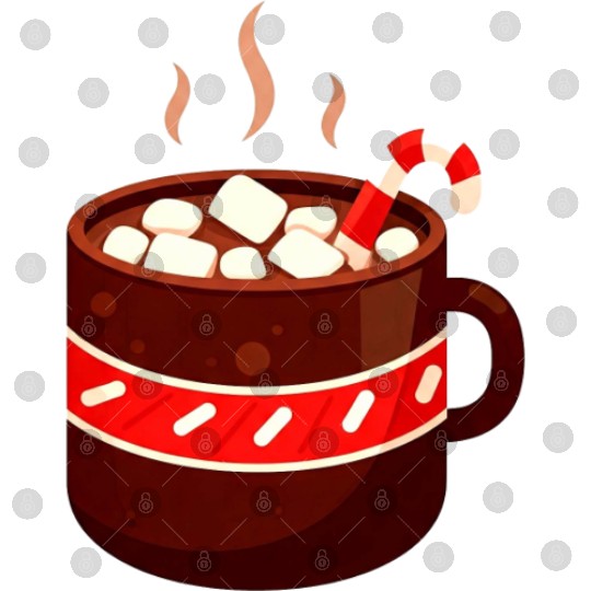 Cozy Hot Chocolate Mug Design Digital Files