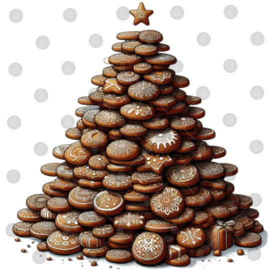 Gingerbread Christmas Tree - Festive Gifts Digital Files
