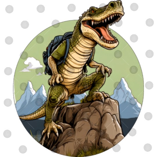 Crocodile hiking / mountaineering crocodiles Digital Files