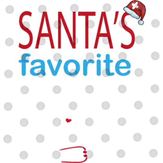 Christmas SANTA'S FAVORITE NURSE Digital Files