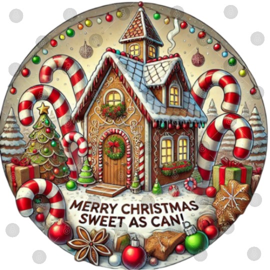 Gingerbread House Christmas Delight Digital Files