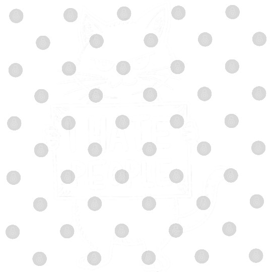 i hate people Funny Design With Cat Digital Files
