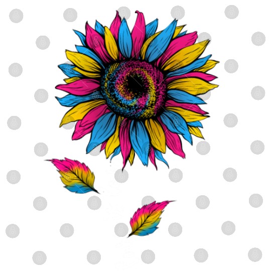 Rainbow Sunflower Love Is Love LGBT Pride Digital Files
