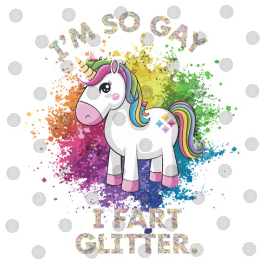 Funny Gay Pride Unicorn Fart Gift for Men Digital Files