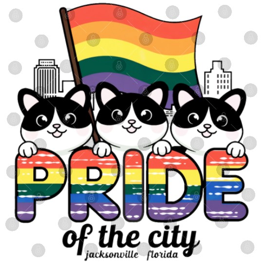 Pride of Jacksonville City Florida USA Rainbow Fla Digital Files