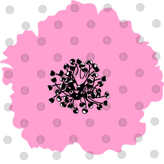 Elegant Pink Hibiscus Flower Design Digital Files