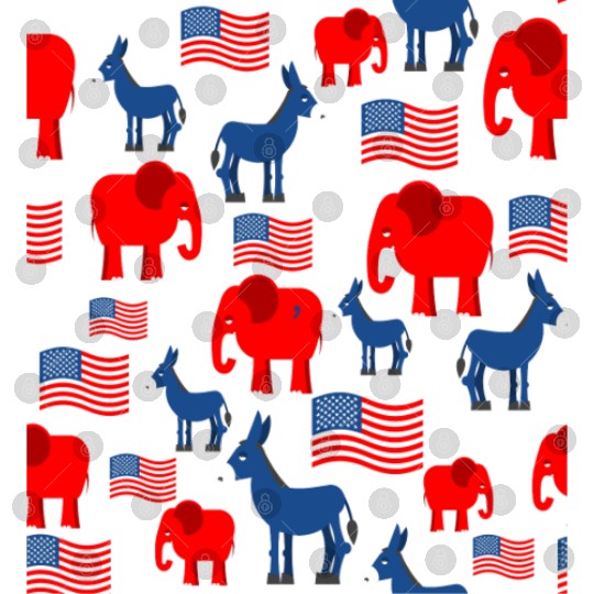 Elephant and Donkey Seamless Pattern Digital Files