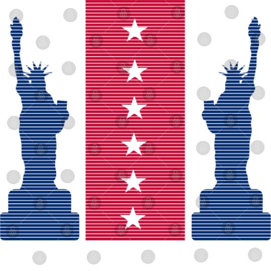 Stylized Statue of Liberty Graphic Design Digital Files