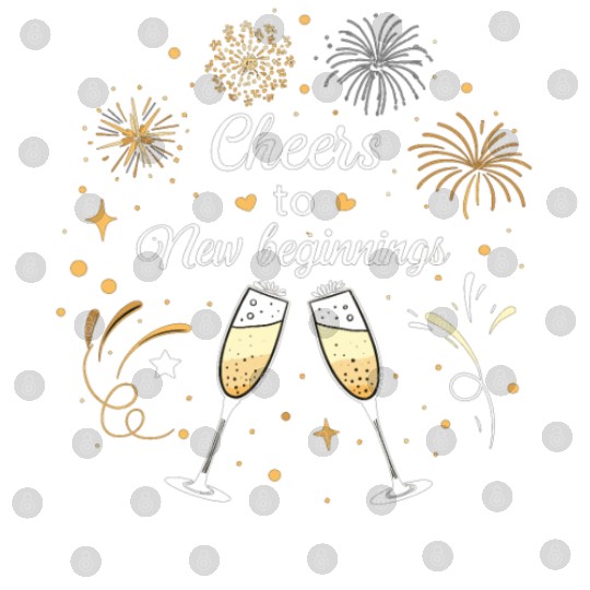 Cheers To New Beginings - Festive New Year's Eve Digital Files