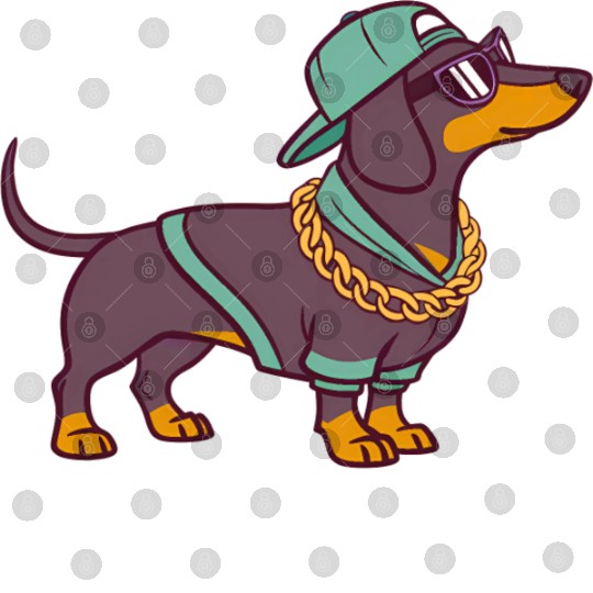 Hip Hop Dachshund Music Singing Dachshund Song Digital Files