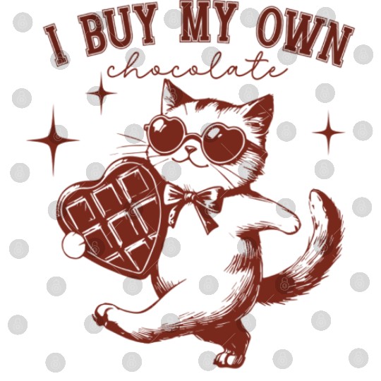 Funny Chocolate lover Cat Owners Gift Digital Files