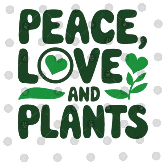 Peace Love & Plants - Funny Garden Gift Idea Digital Files