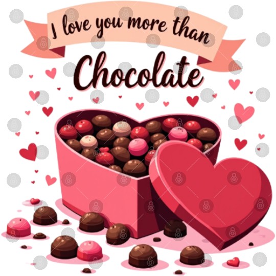 I love you more than chocolate Digital Files