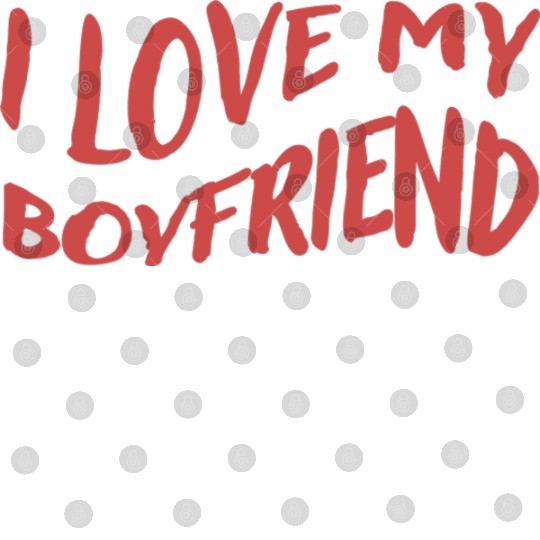 I Love My Boyfriend, red - Pure Love Digital Files